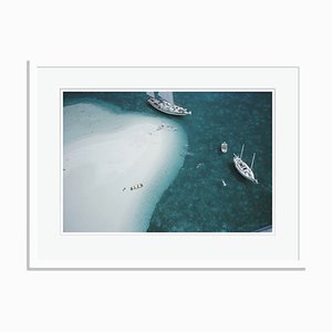 Stocking Island Bahamas Oversize Archival Pigment Print Framed in Black by Slim Aarons