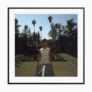 Two-Tone Dress Oversize C Print Framed in Black by Slim Aarons