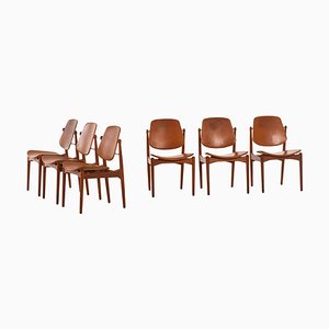 Danish Model 203 Dining Chairs by Arne Vodder for France & Daverkosen, 1950s, Set of 6