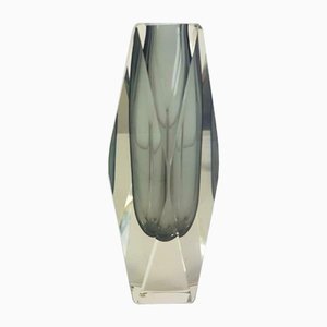 Vintage Grey Murano Glass Vase by Alessandro Mandruzzato