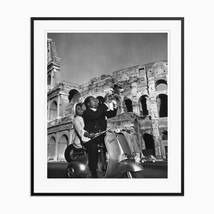 Jazz Scooter Silver Fibre Gelatin Print Framed in Black by Slim Aarons