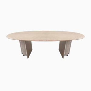 Table Basse Eclipse en Travertin, 1970s