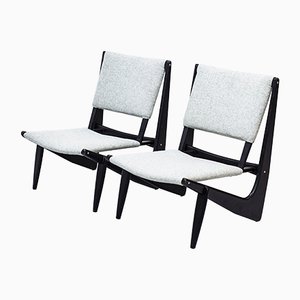 Presens Lounge Stühle von Bertil W. Behrman für Engens Fabriker, 1950er, 2er Set