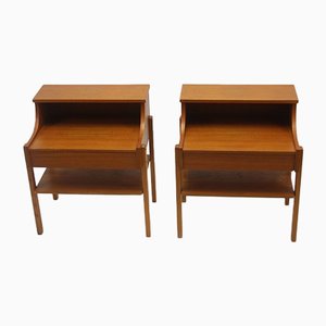 Bedside Tables from Ab Carlstrom & Co., 1966, Set of 2