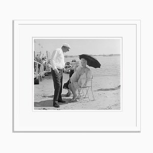 Marilyn Monroe Some Like it a Little Cooler Archival Pigment Print Framed in White by Bettmann