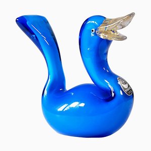 Italienische Glas Ente von Mazzega, 1970er