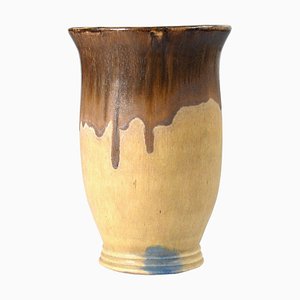 Belgian Ceramic Vase by Roger Guerin for Guerin, 1940s