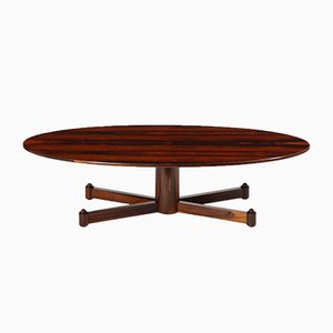 Mesa de centro brasileña Mid-Century moderna de madera maciza, años 50