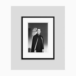 Christopher Lee Archival Pigment Print Framed in Black by George Greenwell