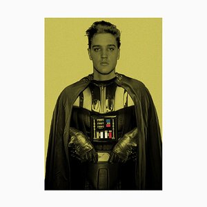 Darth Elvis Framed in Black by Batik