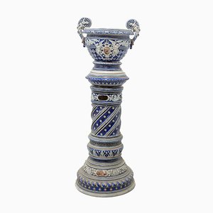 Italian Pot and Column Stand, 1890s