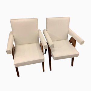 Senat Lounge Chairs by Pierre Jeanneret, 1950s, Set of 2