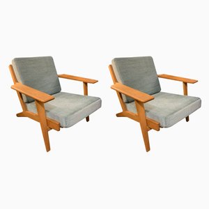 Lounge Chairs by Hans J. Wegner for Getama, 1960s, Set of 2