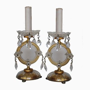 Viennese Crystal Glass Table Lamps from Lobmeyr, 1950s, Set of 2