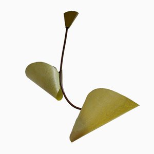 Lampada da soffitto modello 1208 in fibra di vetro di Josef Hurka per Napako, anni '60