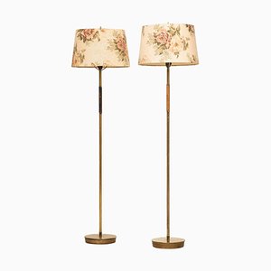 Finnish Floor Lamps Attributed to Paavo Tynell, 1950s, Set of 2