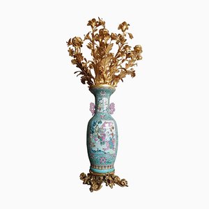 Grand Vase en Bronze Doré