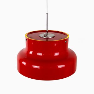 Swedish Red Bumling Pendant by Anders Pehrson for Ateljé Lyktan, 1960s
