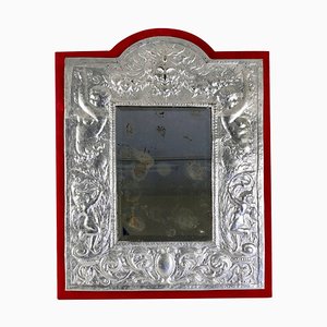 Napoleon III Spiegel mit versilbertem Rahmen, 19. Jh