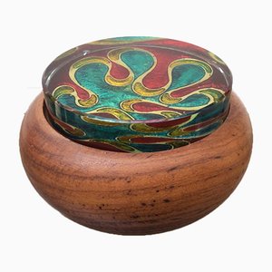 Mid-Century Rosewood Rosewood Container from Fontana Arte