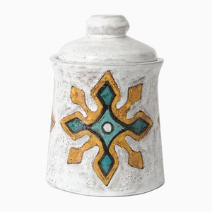 Mid-Century Ceramic Jar by Yvette Manoy, 1950s