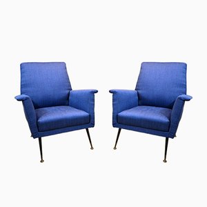 Set of Italian Lounge Chairs, 1960s
