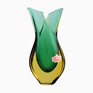 Italian Murano Vase in Mouth Blown Art Glass, 1960s