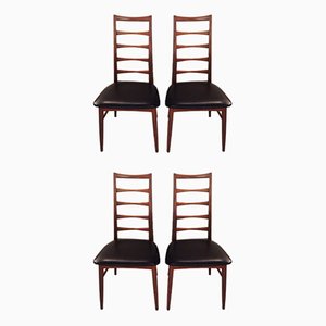 Mid-Century LIS Dining Chairs by Niels Koefoed for Koefoeds Møbelfabrik, Set of 4