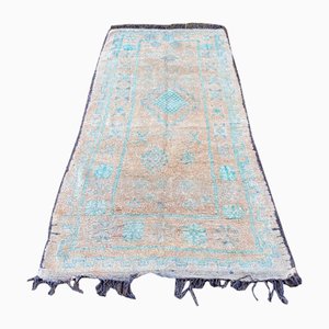 Large Vintage Ocher Berber Carpet