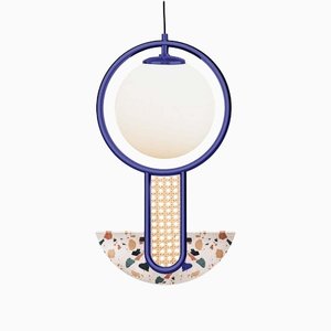 Lampada a sospensione Terrazzo Frame II semicircolare di Utu Soulful Lighting