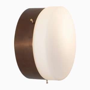 Lampada da soffitto o da parete in metallo cromato lucido della collezione Virgin Solare di Design per Macha