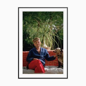 Truman Capote Oversize C Print Framed in Black by Slim Aarons