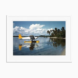 Arriving in Style Oversize C Print Framed in White by Slim Aarons