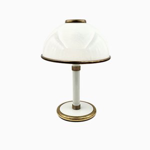 Murano Glass Mushroom Table Lamp by F. Fabbian, 1980s
