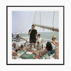 Black Pearl Trippers Oversize C Print Framed in Black by Slim Aarons