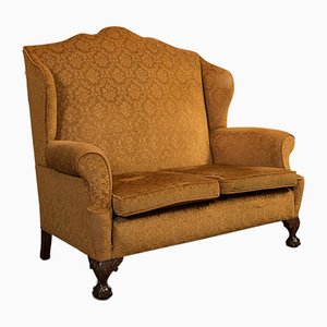 Antikes englisches Sofa im Queen Anne Stil