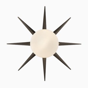 Punk Solare Collection Decken- oder Wandlampe aus transparentem Chrom von Design for Macha
