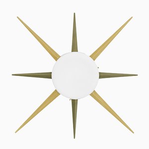 Windrose Solare Collection Chrome Lucid Ceiling or Wall Lamp from Design for Macha