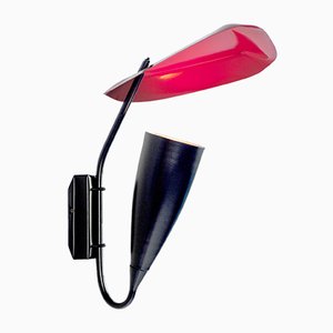 Große Wandlampe mit Deflektor, 1950er