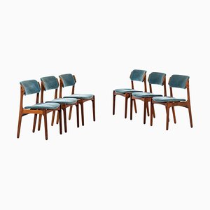 Danish Rosewood OD-49 Dining Chairs by Erik Buch for Oddense Maskinsnedkeri A/S, 1960s, Set of 6