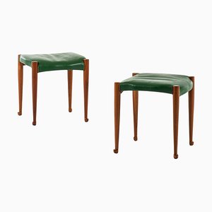 Set of Swedish Model 973 Stools by Josef Frank for Svenskt Tenn, 1950s
