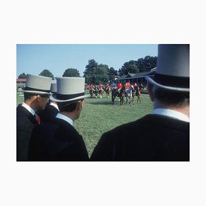 Dublin Horse Show C Print Framed in Black by Slim Aarons