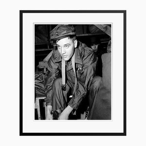 Private Elvis Presley in Costume Archival Pigment Print Framed in Black