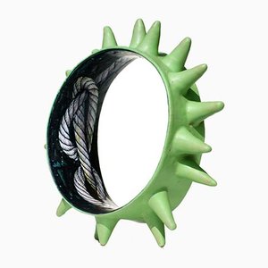 Green Ceramic Sculpture by Fausto Salvi, 1996