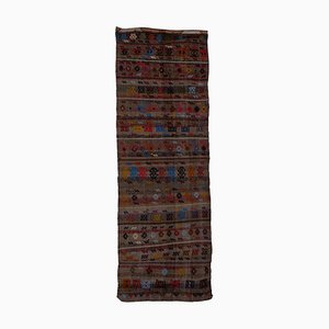 Tappeto Jajim Kilim Runner Ru vintage, Turchia