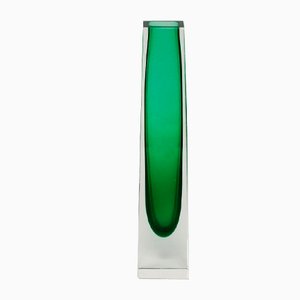 Grüne Vase von Flavio Poli für Seguso, 1960er