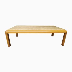 Table Basse en Travertin, 1970s