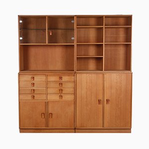 Wall Unit with 5 Compartments by Kurt Østervig for KP Møbler, 1970s