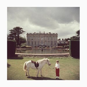 Lord of All I Survey Oversize C Print Framed in White by Slim Aarons