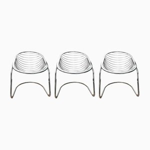 Vintage Egg Chairs von Gastone Rinaldi für Rima, 3er Set